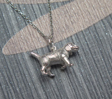 Load image into Gallery viewer, Sterling Silver Chinese Zodiac Year of the Dog Pendant Necklace
