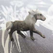 Load image into Gallery viewer, Dapple Grey Pony Horse Minifig Mini Figurine