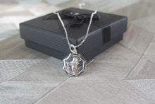 Load image into Gallery viewer, Sterling Silver Saint Christopher Pendant Necklace