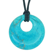 Lucky Turquoise Howlite Scorpio Birthstone Agogo Pendant