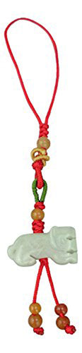 Lucky Real Jade Phone Charm Chinese Year of The Tiger