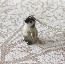 Load image into Gallery viewer, Baby Penguin Porcelain Pendant Necklace