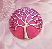 Load image into Gallery viewer, Celtic Tree of Life Silver Plated Magnetic Brooch