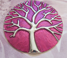 Load image into Gallery viewer, Celtic Tree of Life Silver Plated Magnetic Brooch