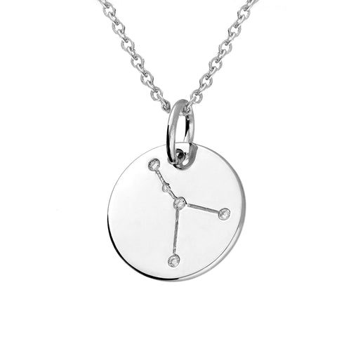 Cancer Star Constellation Sterling Silver Pendant Necklace
