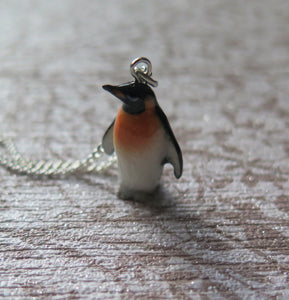 Emperor Penguin Porcelain Pendant Necklace