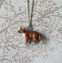 Load image into Gallery viewer, Baby Fox Porcelain Pendant Necklace