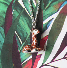 Load image into Gallery viewer, Giraffe Porcelain Pendant Necklace