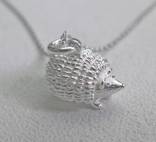 Load image into Gallery viewer, High Quality Solid 925 Sterling Silver Lucky Hedgehog Pendant Necklace