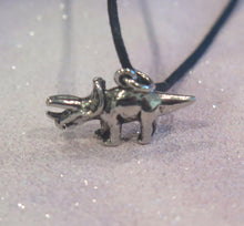Load image into Gallery viewer, Triceratops Dinosaur Adjustable Pendant Necklace