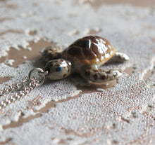 Load image into Gallery viewer, Turtle Porcelain Pendant Necklace